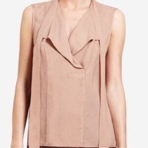 BCBG MaxAzria Women's Sleeveless Blouse - Beige/bronze/tan XXS